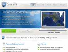 Tablet Screenshot of castlevpn.com